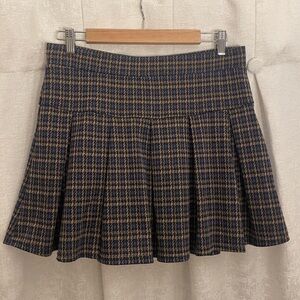 American Eagle Plaid Pleated Skort | Lined | Never Worn | Medium Long